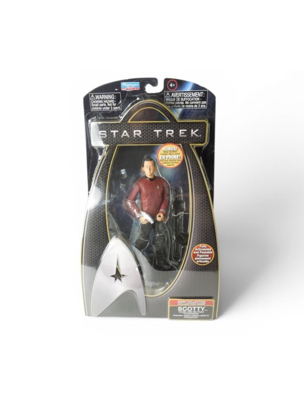 Star Trek Scotty 2009 Figure Sealed Warp Collection Sci Fi Gift